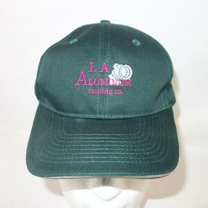 La Aluminum Casting Company Baseball Hat Cap Green Adjustable Strap OS Unisex